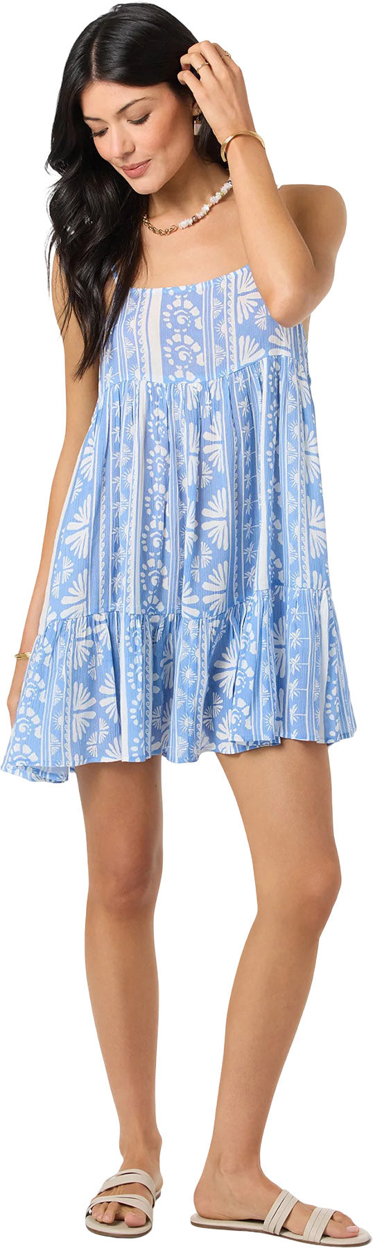 Saltwater Essentials Rilee Printed Mini Coverup Dress - Women's