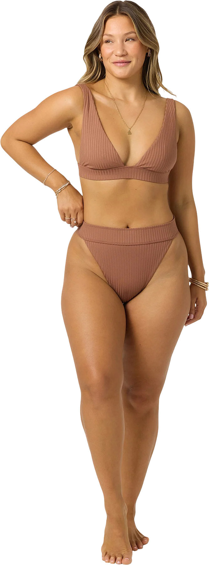 Shorebreak Rib Santa Barbara High Rise Bikini Bottom - Women's