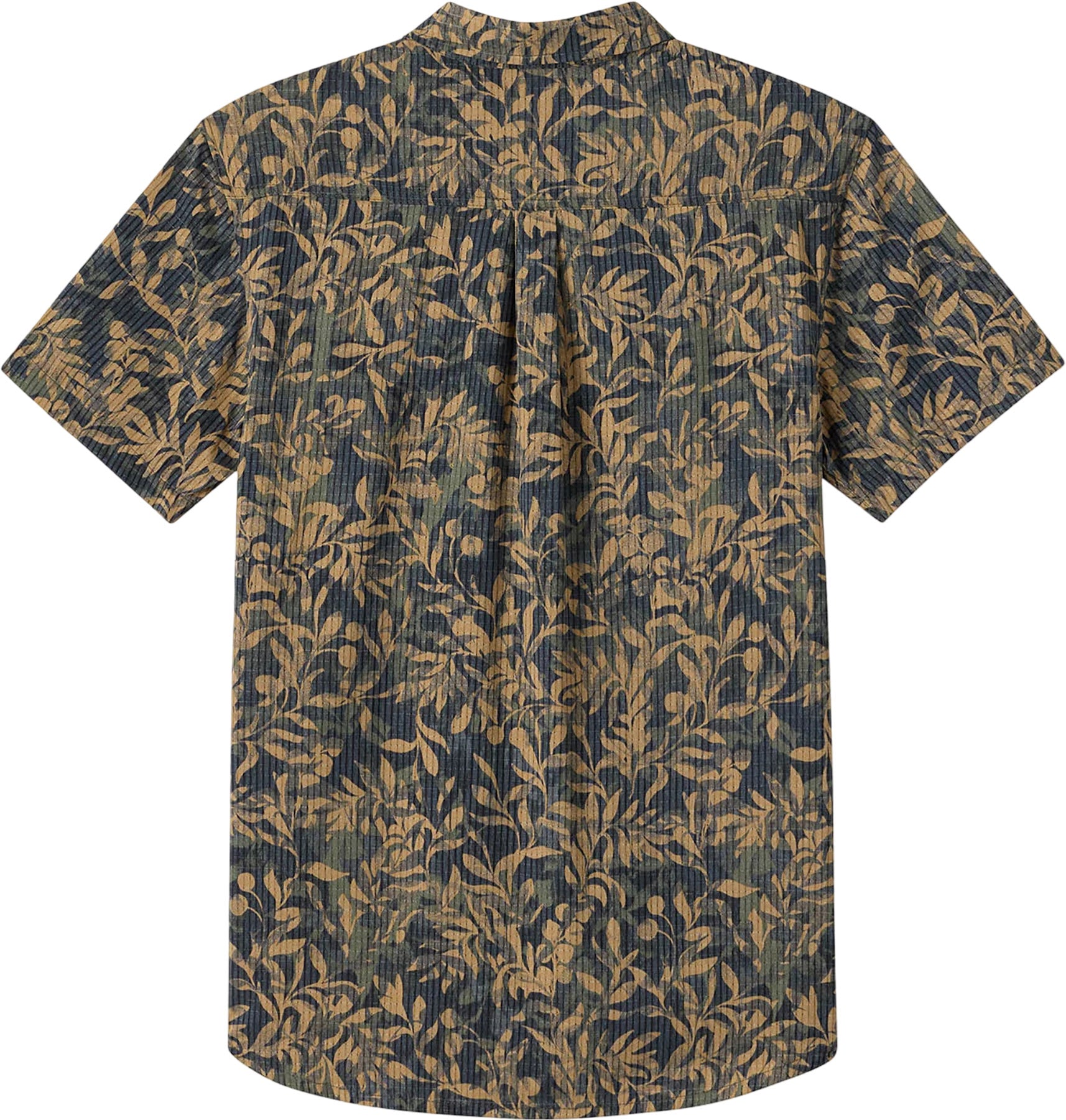TRVLR Perforated Printed Standard Fit Short Sleeve Woven Shirt - Men's