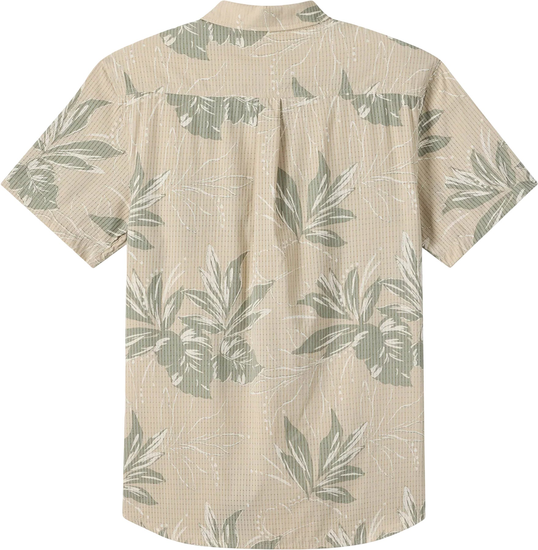 TRVLR Perforated Printed Standard Fit Short Sleeve Woven Shirt - Men's