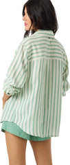 Leni Stripe Relaxed Long Sleeve Shirt - Women's