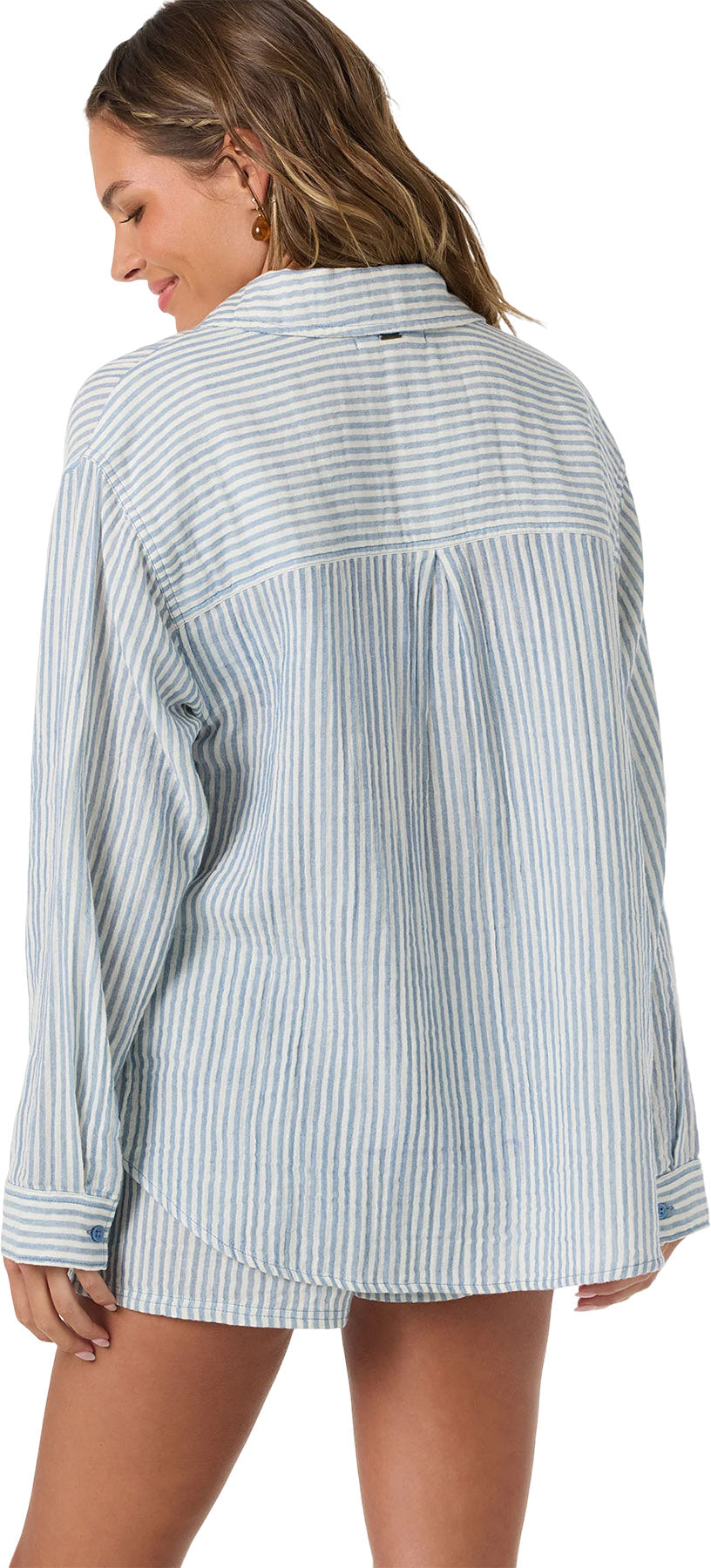 Leni Stripe Relaxed Long Sleeve Shirt - Women's