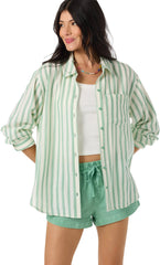 Leni Stripe Relaxed Long Sleeve Shirt - Women's