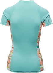 Side Print S/S Rash Guard Tee - Women's