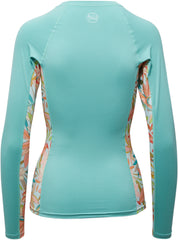 Side Print Rash Guard Tee - Women's