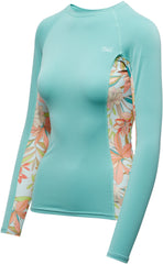 Side Print Rash Guard Tee - Women's