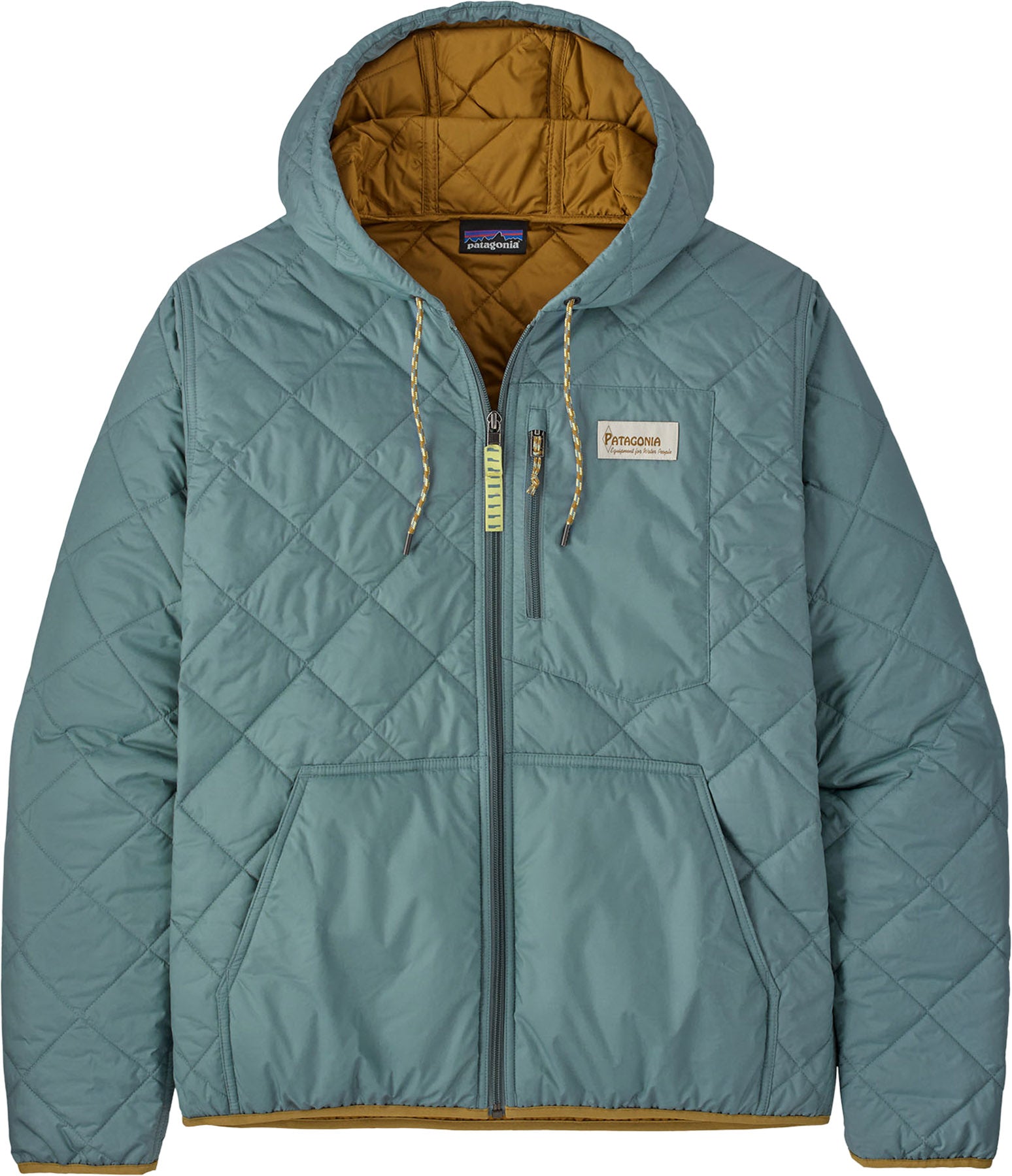 Diamond Quilted Bomber Hoody - Men's