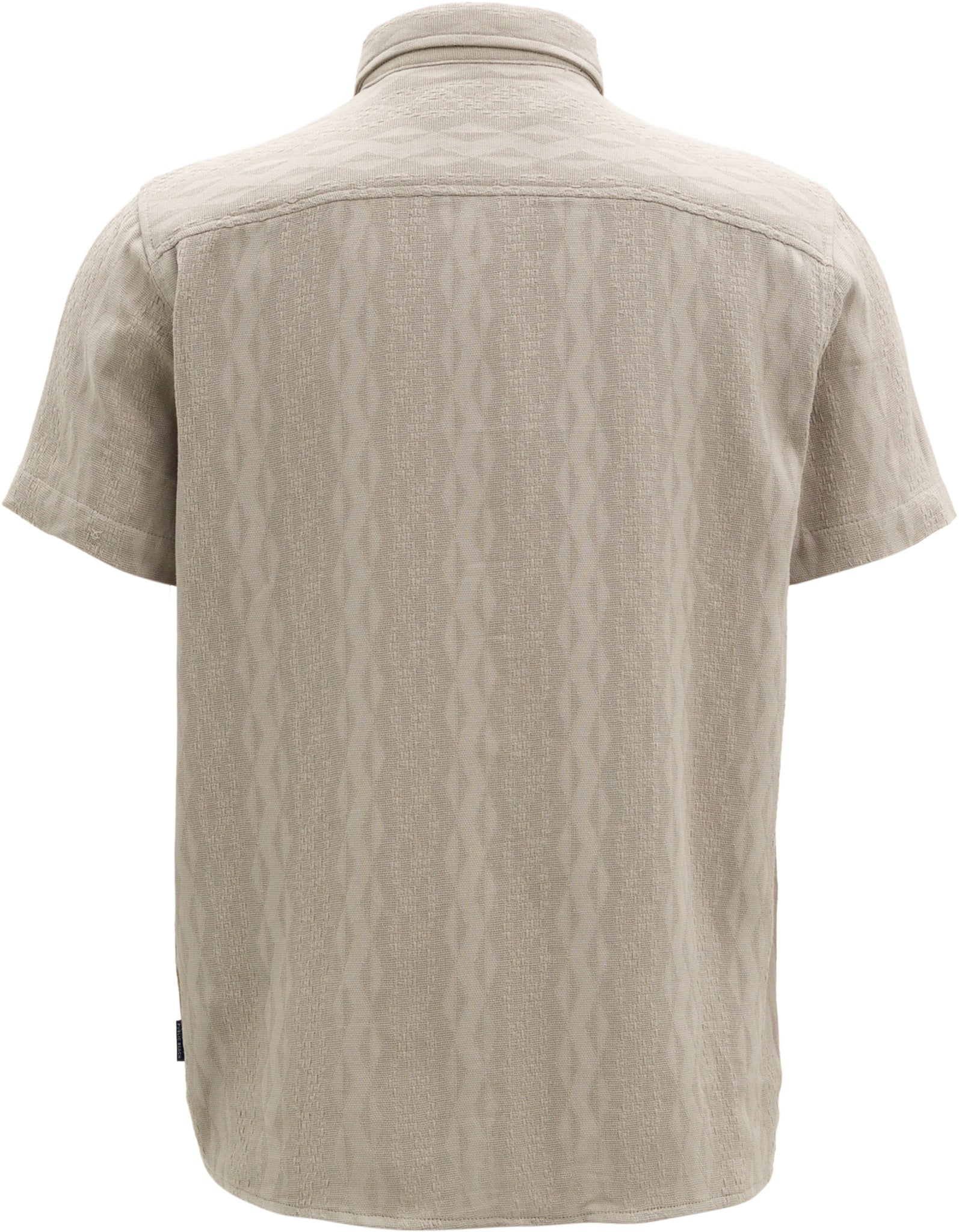 Short Sleeve Knit Textured Button Up Shirt - Men's