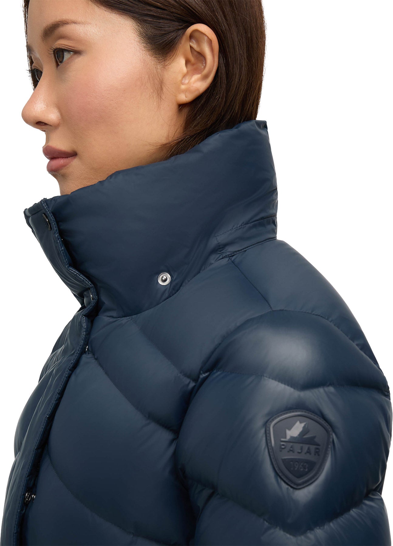 Saturn Mid-Length Quilted Puffer Jacket with Removable Hood - Women's 
