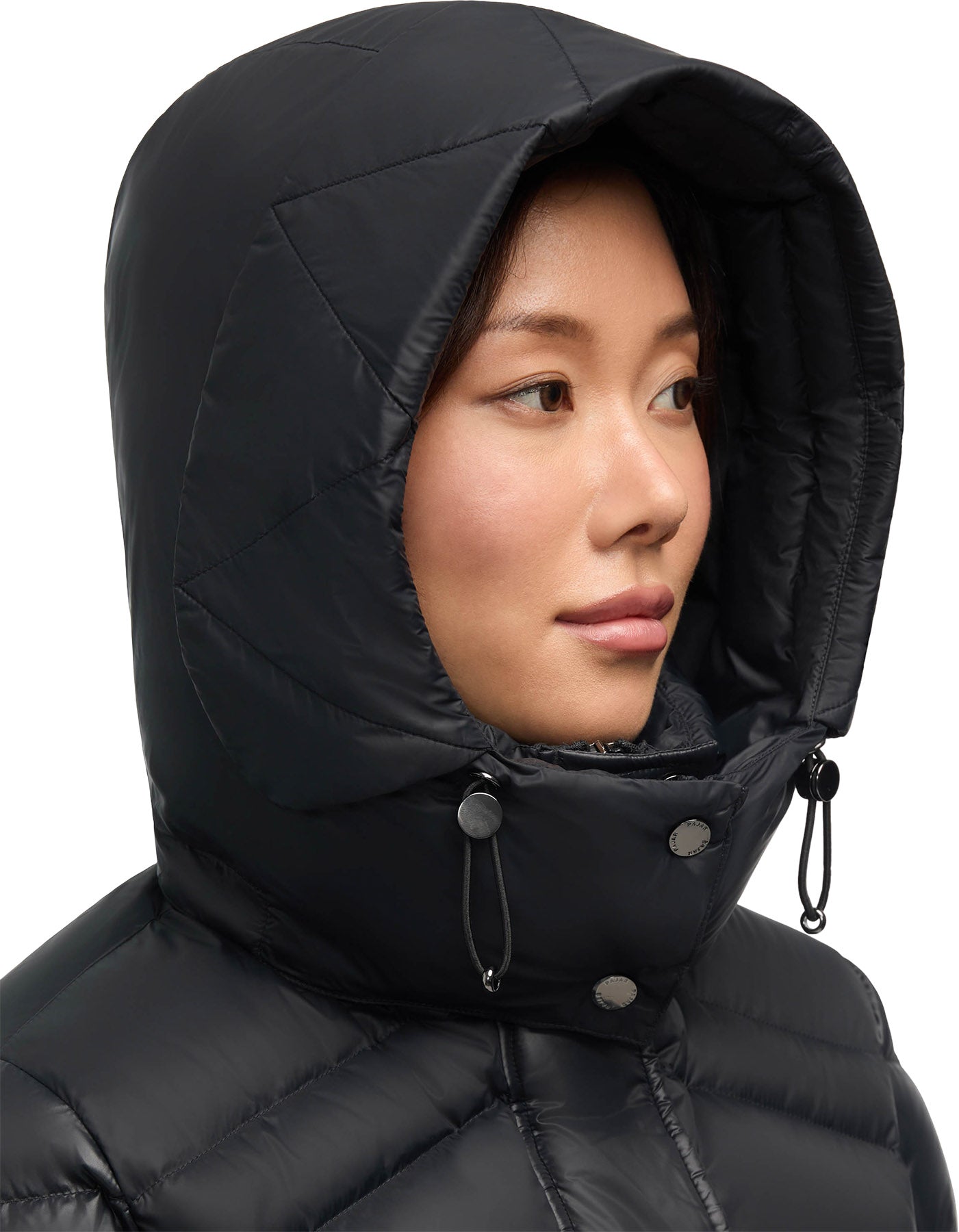 Saturn Mid-Length Quilted Puffer Jacket with Removable Hood - Women's 