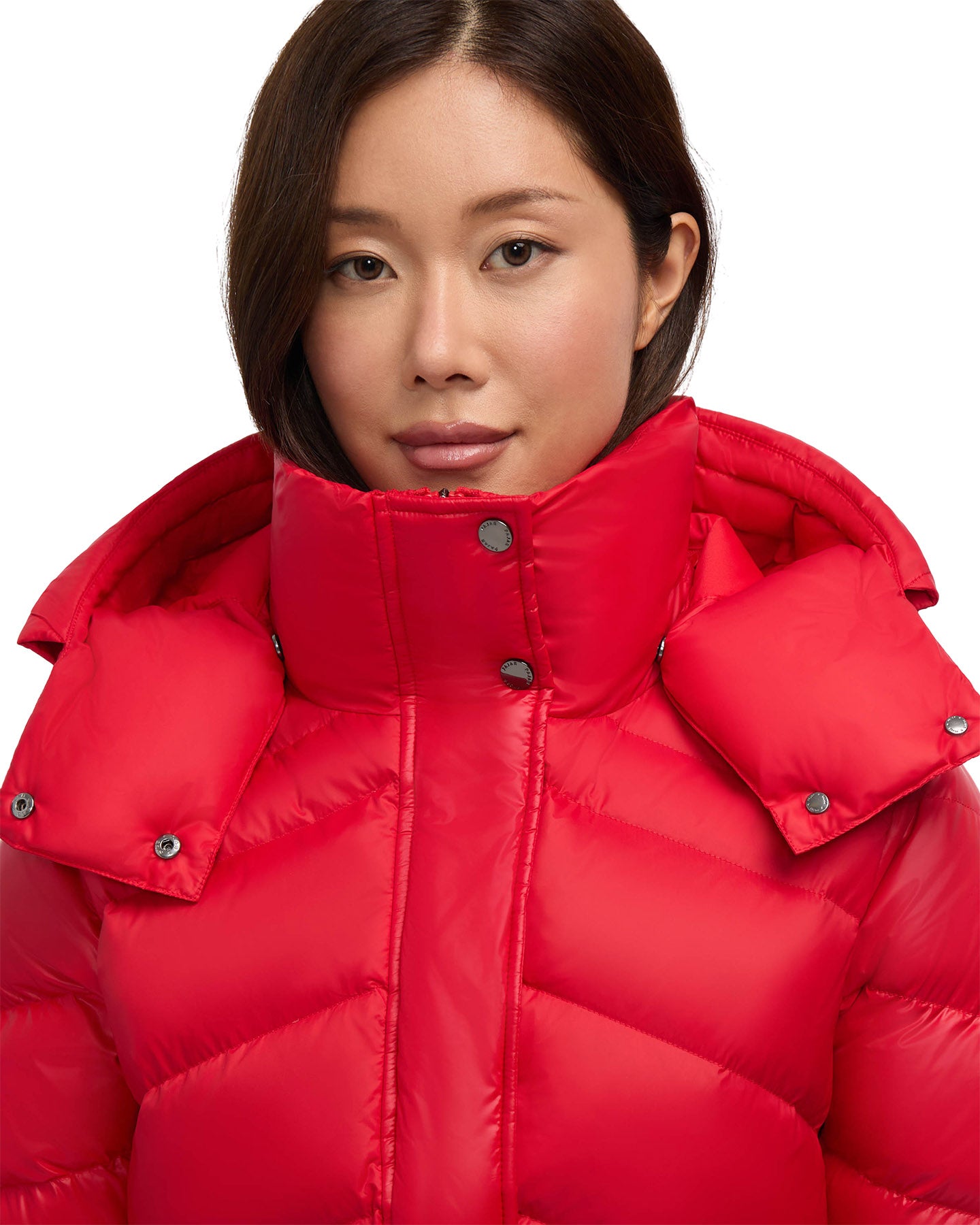 Saturn Mid-Length Quilted Puffer Jacket with Removable Hood - Women's 