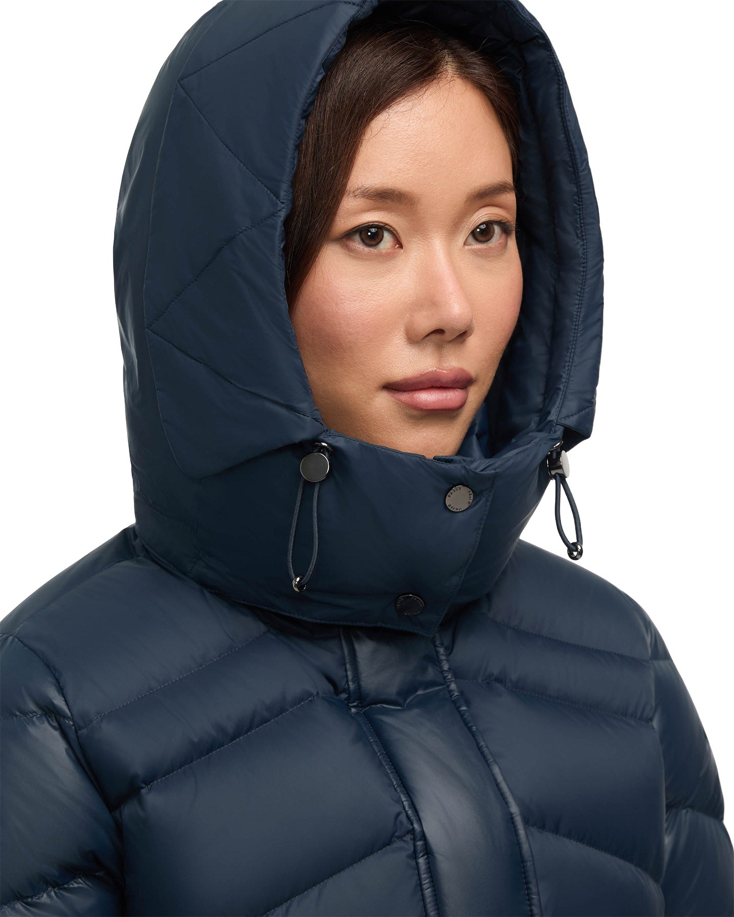 Saturn Mid-Length Quilted Puffer Jacket with Removable Hood - Women's 