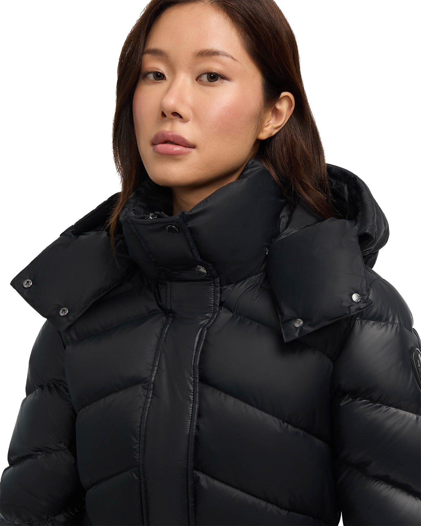 Saturn Mid-Length Quilted Puffer Jacket with Removable Hood - Women's 