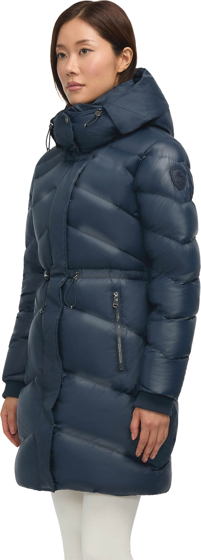 Saturn Mid-Length Quilted Puffer Jacket with Removable Hood - Women's 