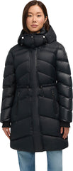 Saturn Mid-Length Quilted Puffer Jacket with Removable Hood - Women's 