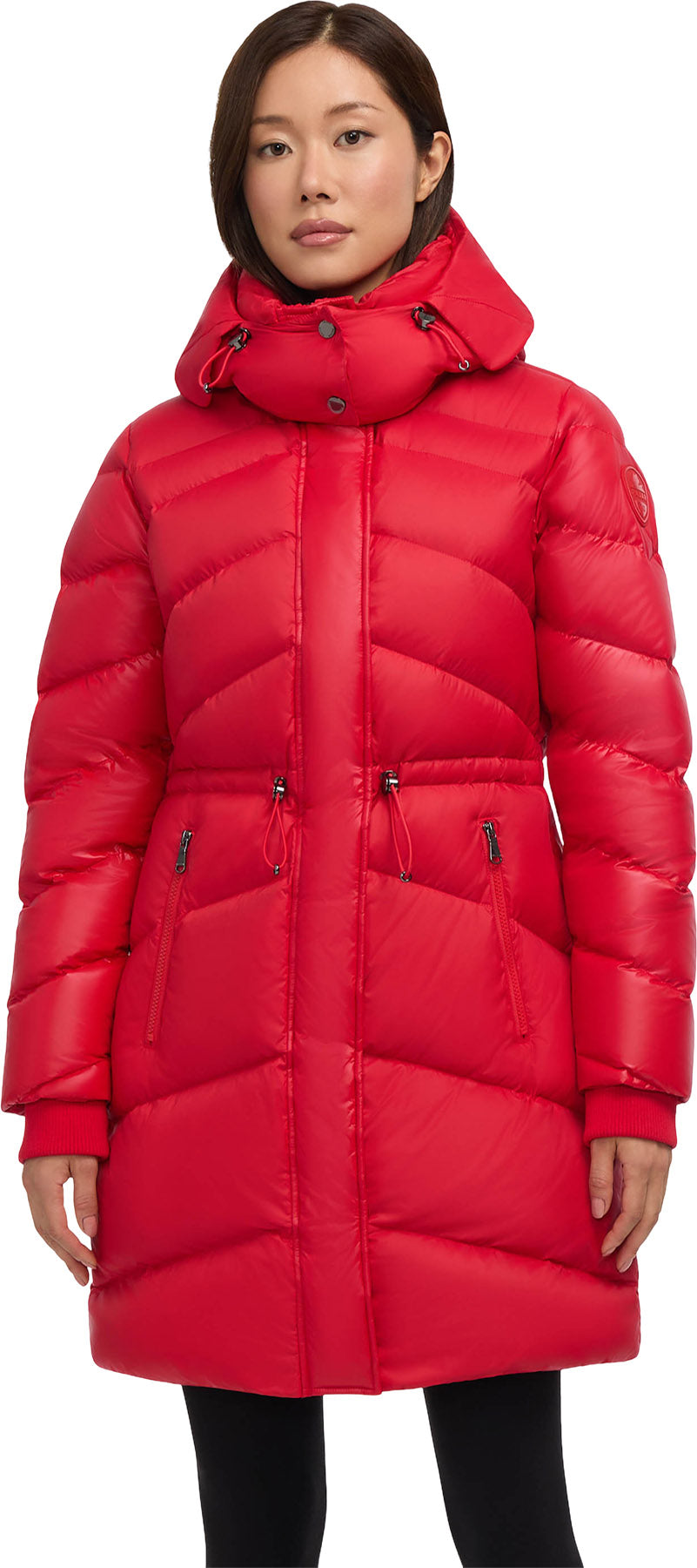 Saturn Mid-Length Quilted Puffer Jacket with Removable Hood - Women's 