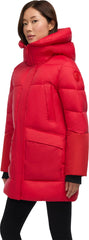 Heirani Mid-Length Quilted Puffer Parka with Oversized Hood - Women's