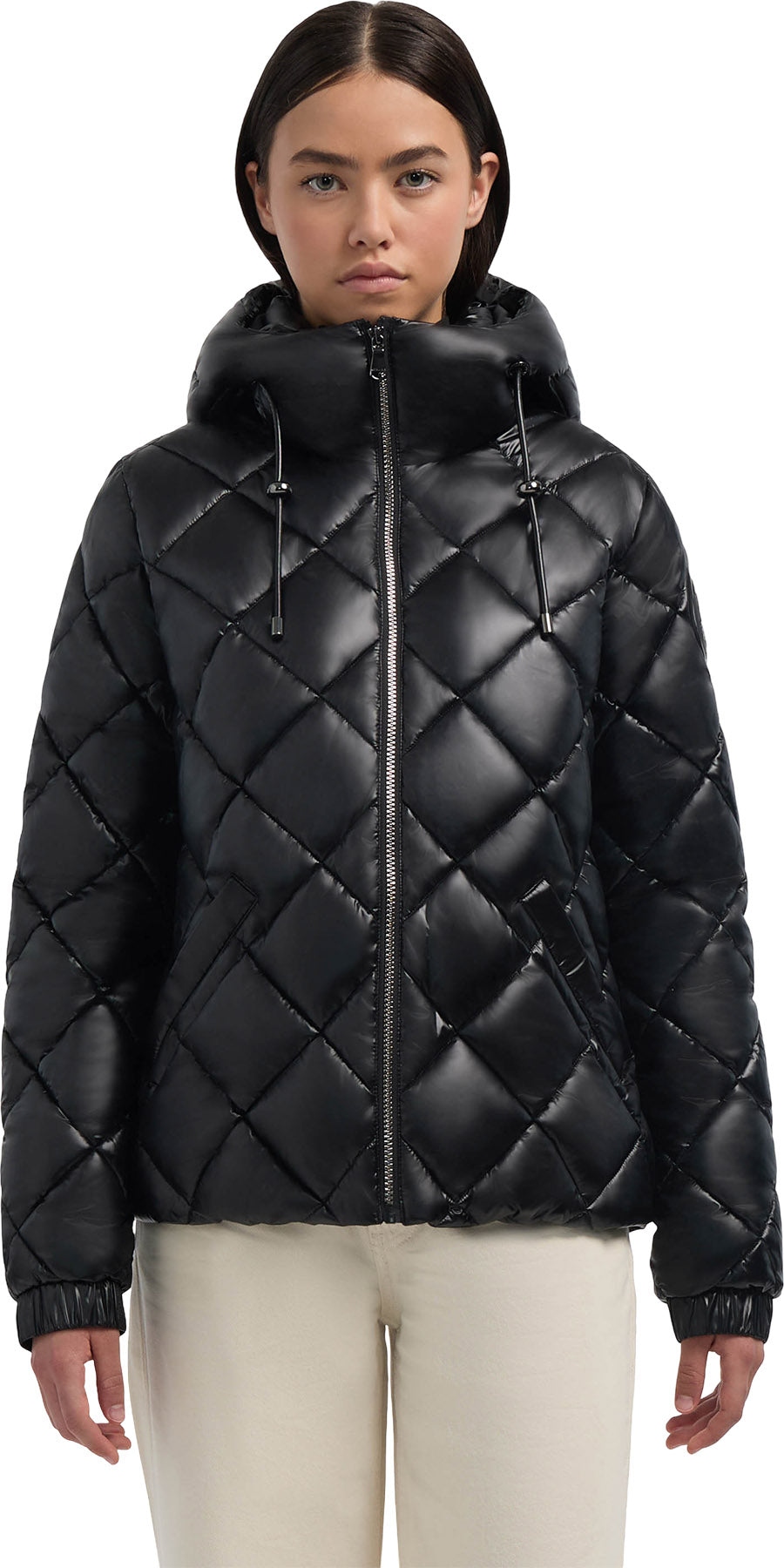 Skylynn Diamond Quilted Boxy Puffer Jacket - Women's 