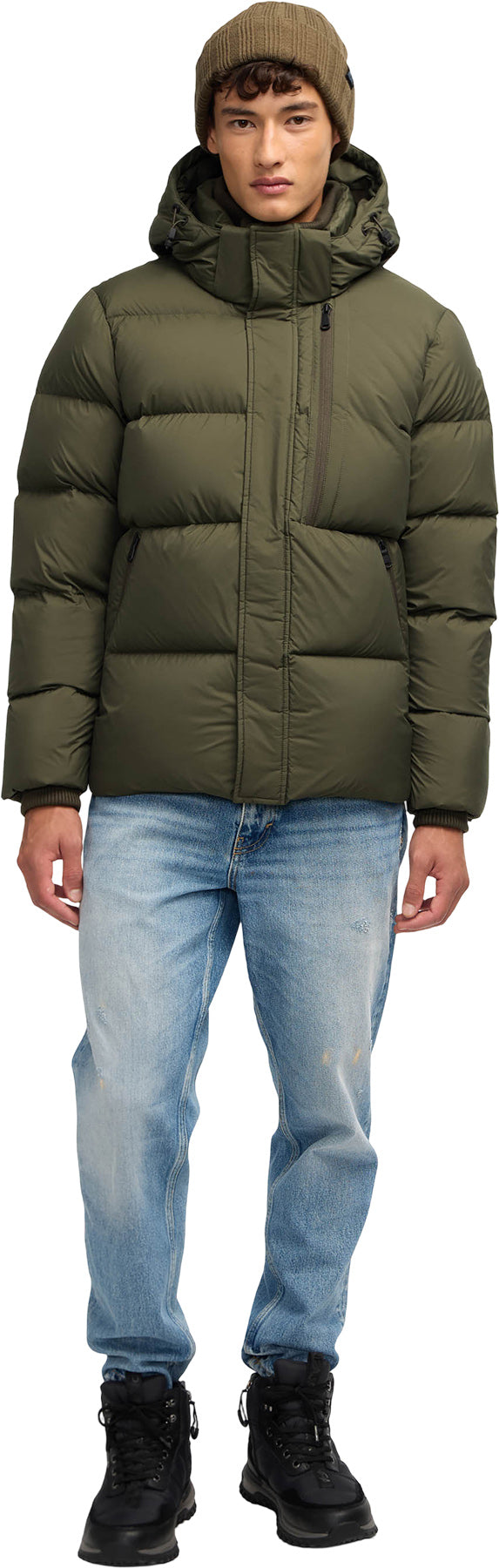 Jericho Puffer Jacket with Removable Hood - Men's