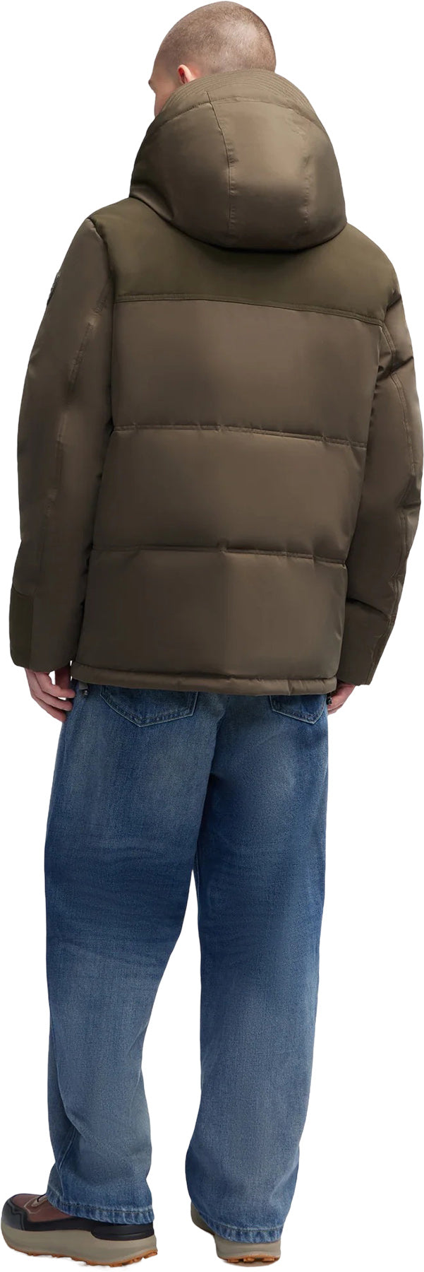 Wiyot Mixed-Media Puffer Jacket with Removable Hood - Men's