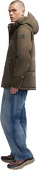 Wiyot Mixed-Media Puffer Jacket with Removable Hood - Men's