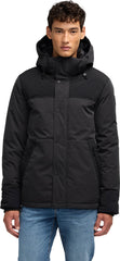 Wiyot Mixed-Media Puffer Jacket with Removable Hood - Men's