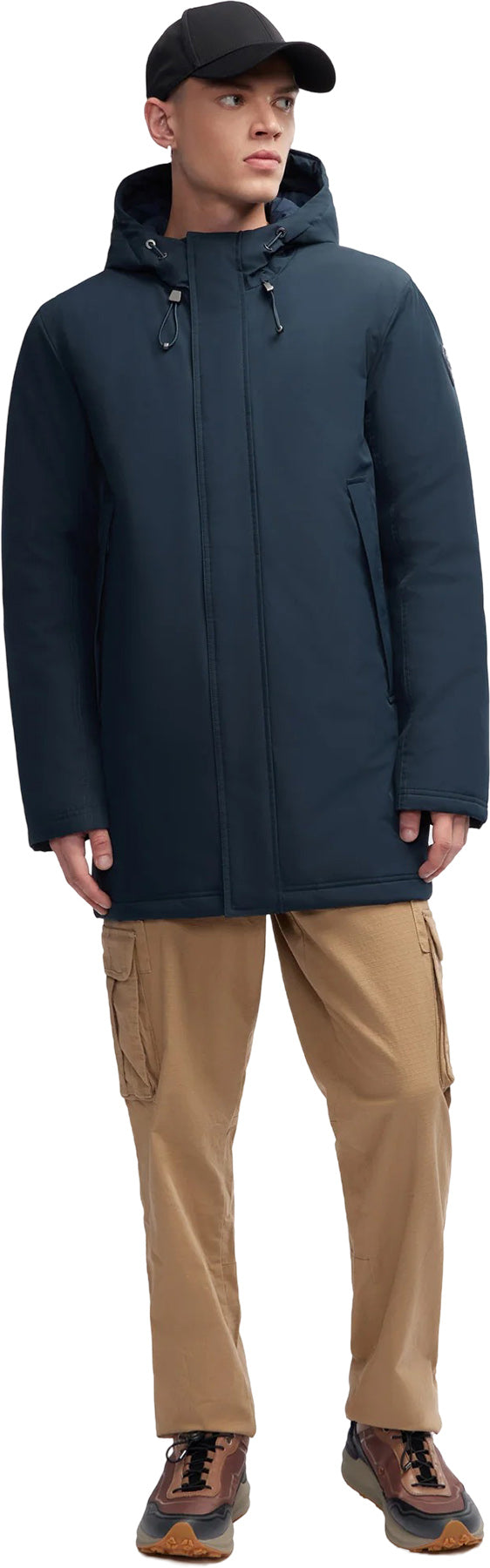 Cam Lightly Padded Coat with Fixed Hood - Men's