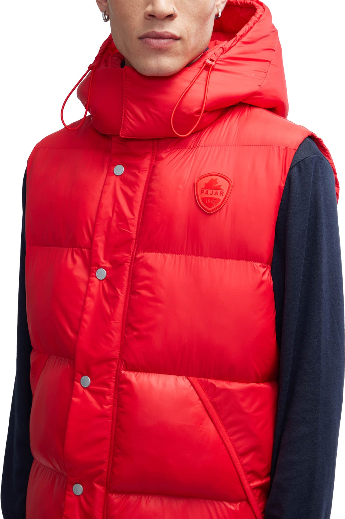 Hyeon Lightweight Puffer Vest with Removable Hood - Men's