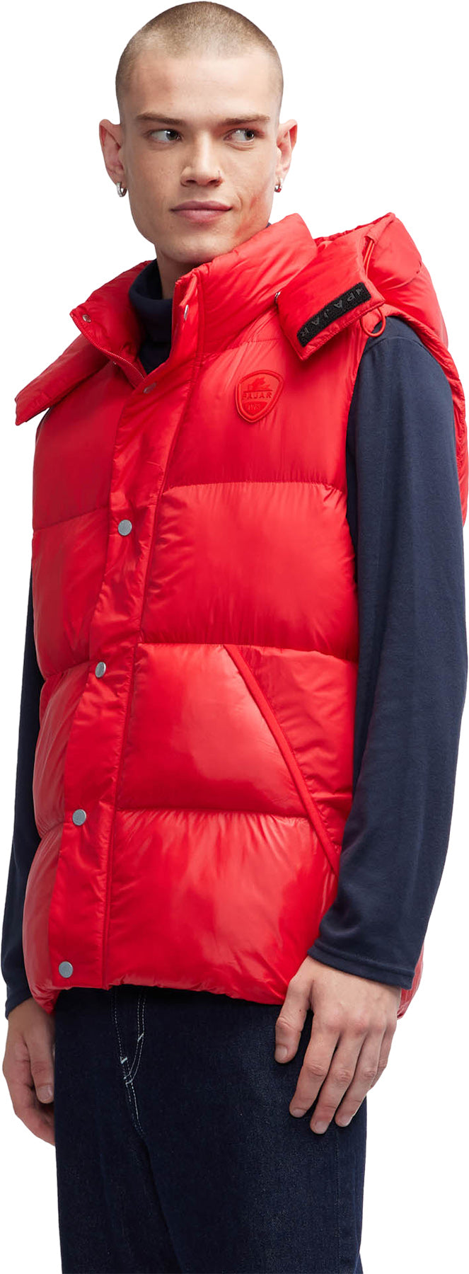 Hyeon Lightweight Puffer Vest with Removable Hood - Men's