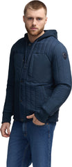 Carnelian Vertical Channel Quilted Shacket - Men's