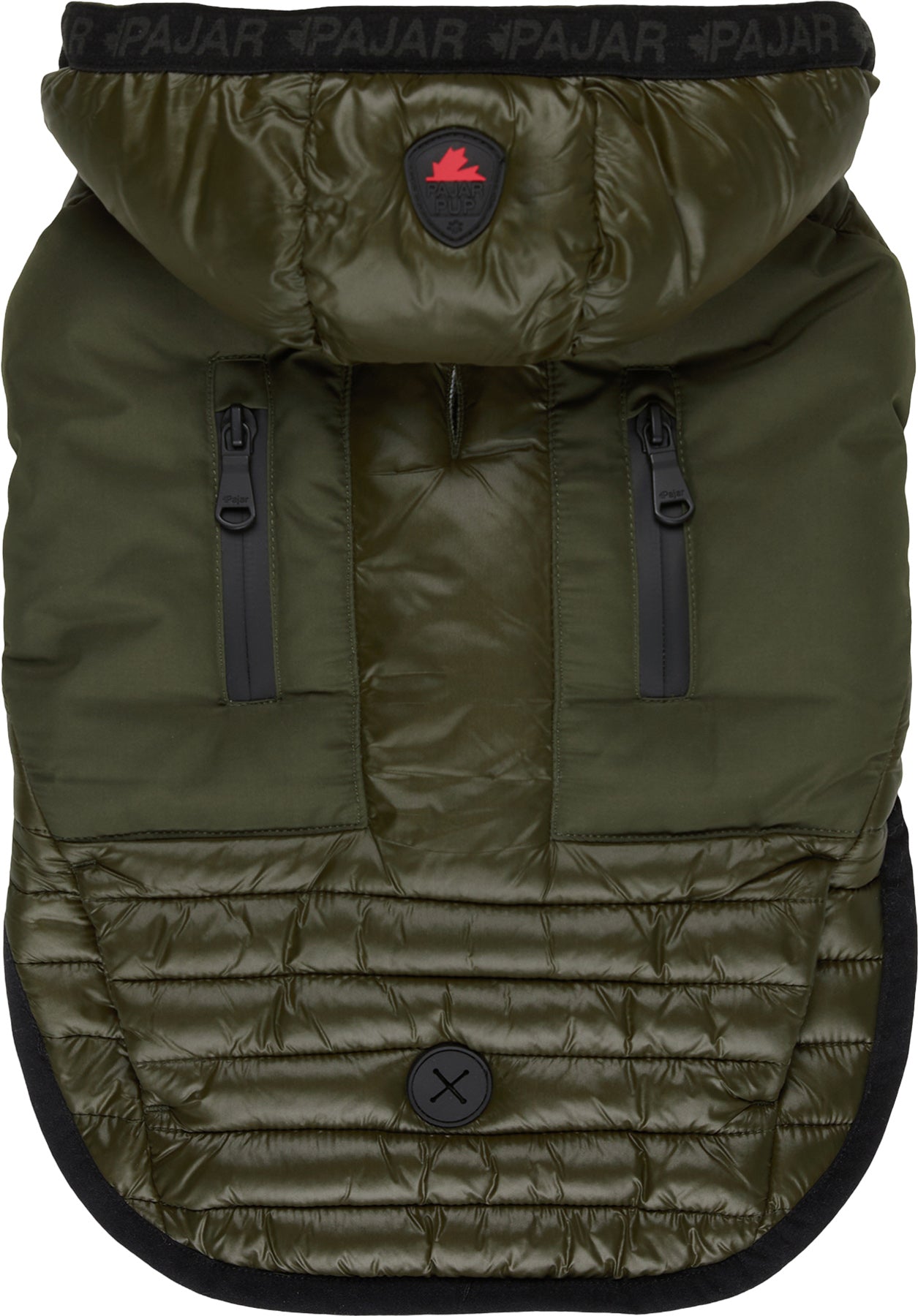 Eddie Mixed Media Quilted Jacket with Hood for Dogs