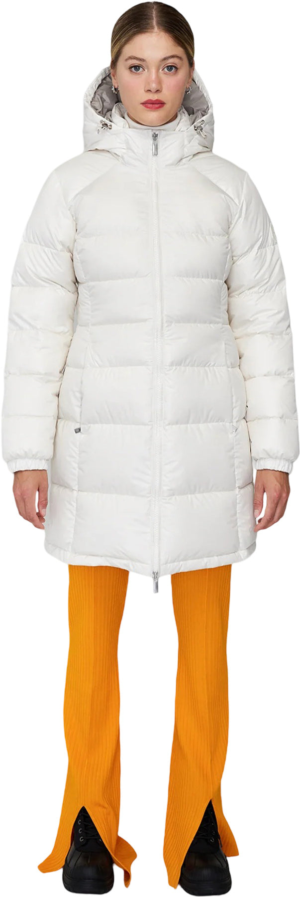 Lucia Hooded Down Puffer Jacket - Fitted - Women's
