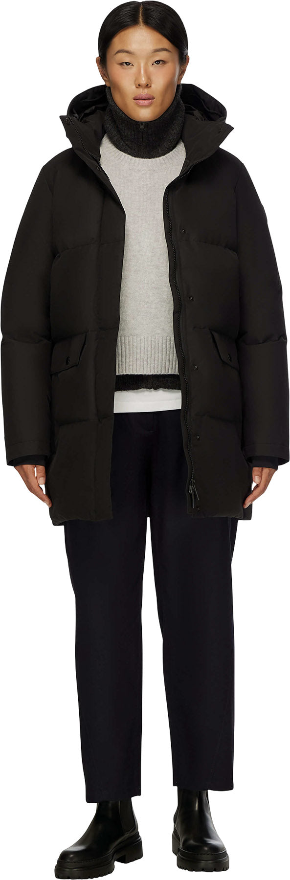 Chloe Hooded Down Winter Jacket - Women's