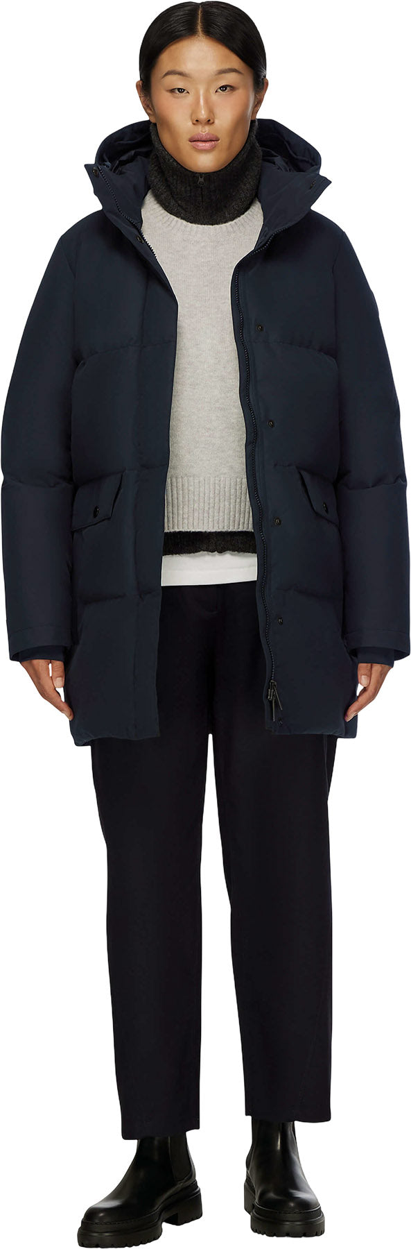 Chloe Hooded Down Winter Jacket - Women's