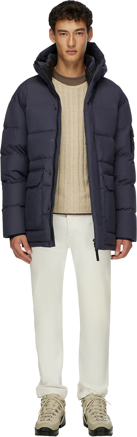 Alexander Hooded Recycled Down Winter Jacket - Men's