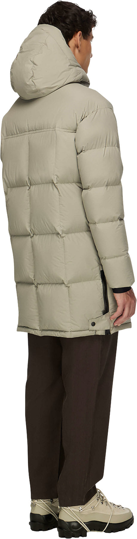 Compass Hooded Recycled Down Winter Jacket - Men's