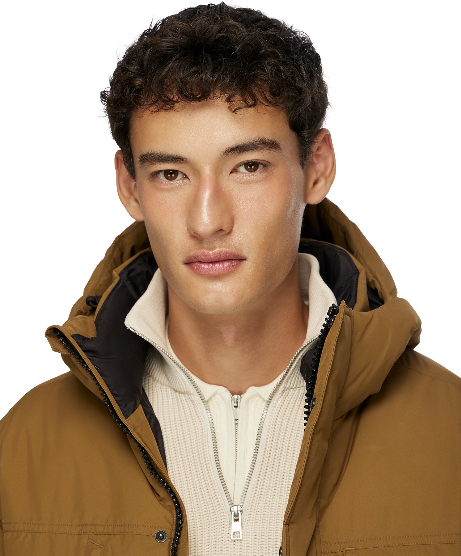 Compass Hooded Recycled Down Winter Jacket - Men's