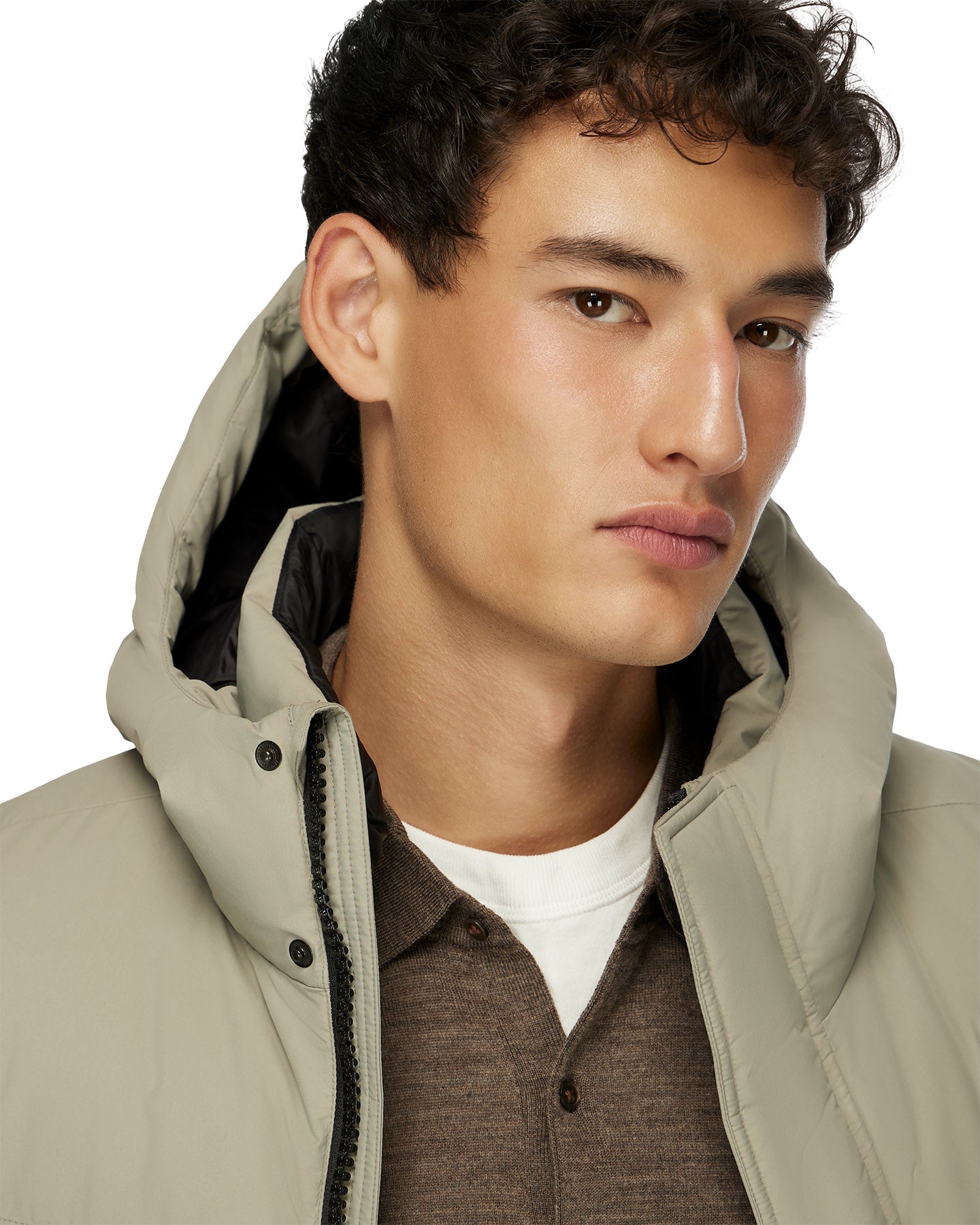 Compass Hooded Recycled Down Winter Jacket - Men's
