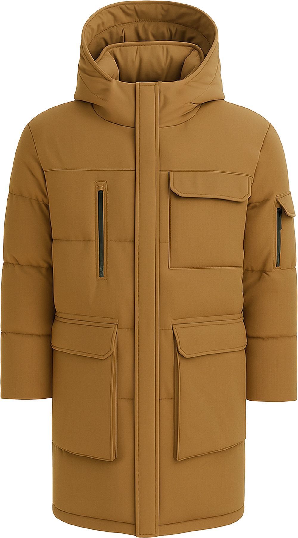 Compass Hooded Recycled Down Winter Jacket - Men's