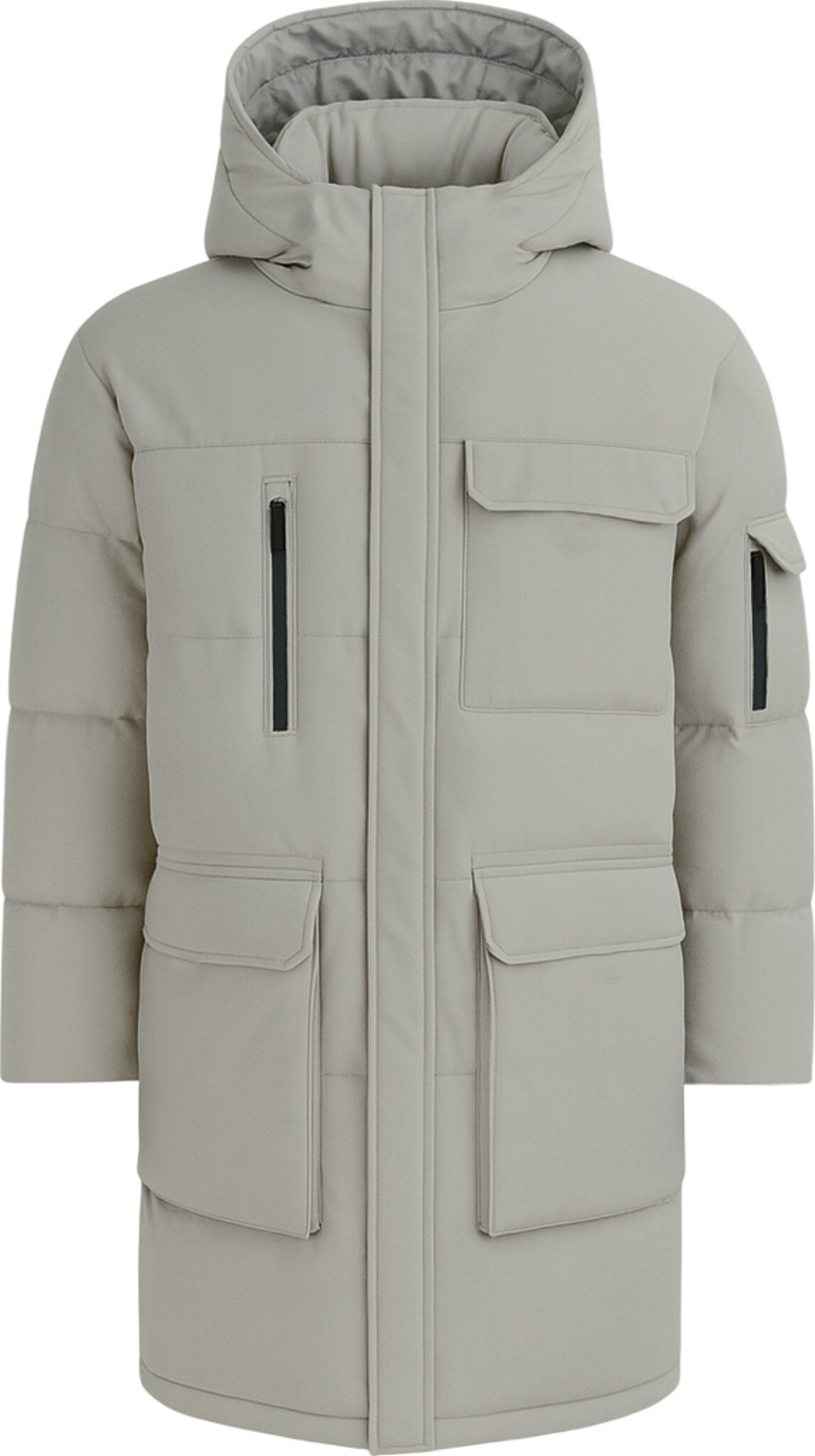 Compass Hooded Recycled Down Winter Jacket - Men's