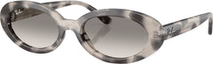 RB2223 Sunglasses - Polished Opal Grey Havana - Clear Gradient Grey Lens - Women's