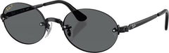RB3929 By A$AP Rocky Sunglasses - Polished Black - Dark Grey Polarized Lens - Unisex