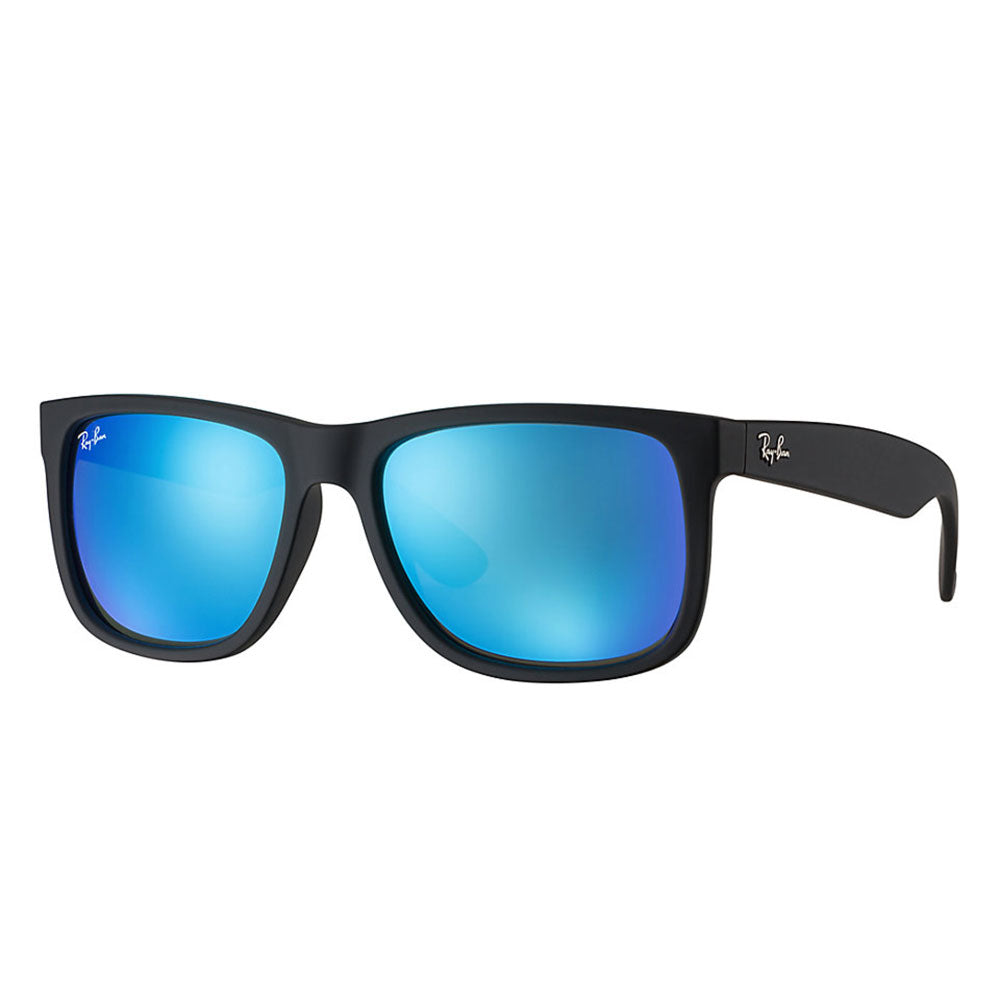 Justin Color Mix - Black Frame - Blue Mirror Lens
