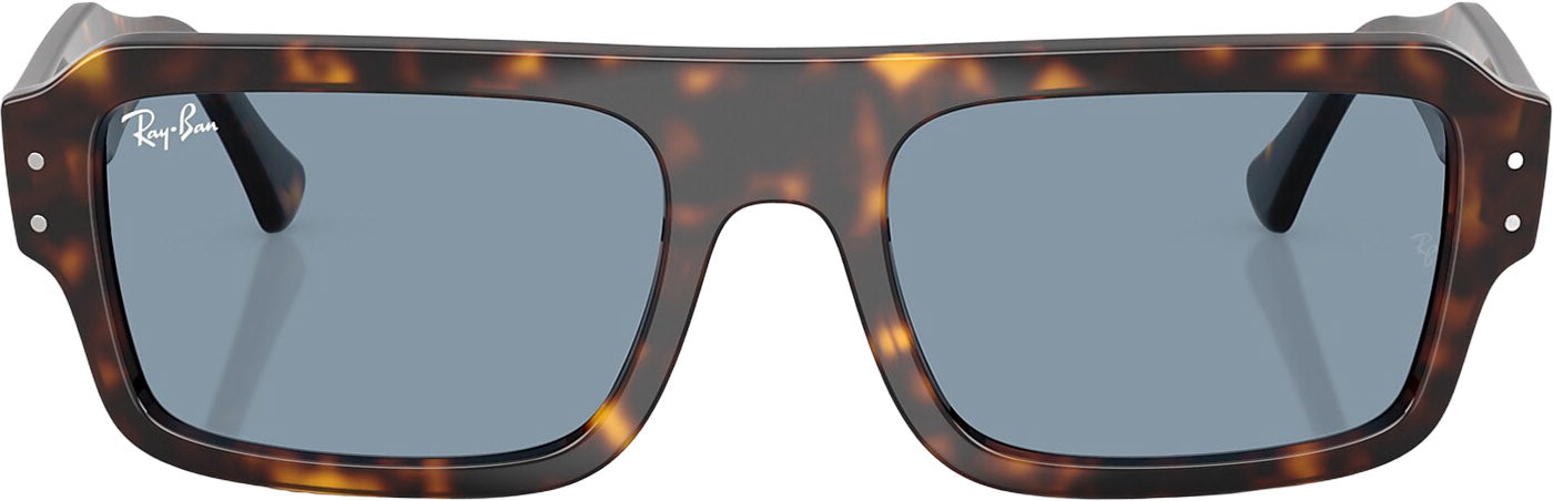 Flacko Bio-Based Sunglasses - Polished Havana - Blue Lens - Unisex
