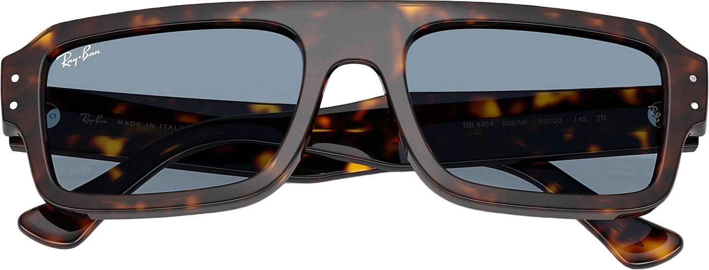 Flacko Bio-Based Sunglasses - Polished Havana - Blue Lens - Unisex