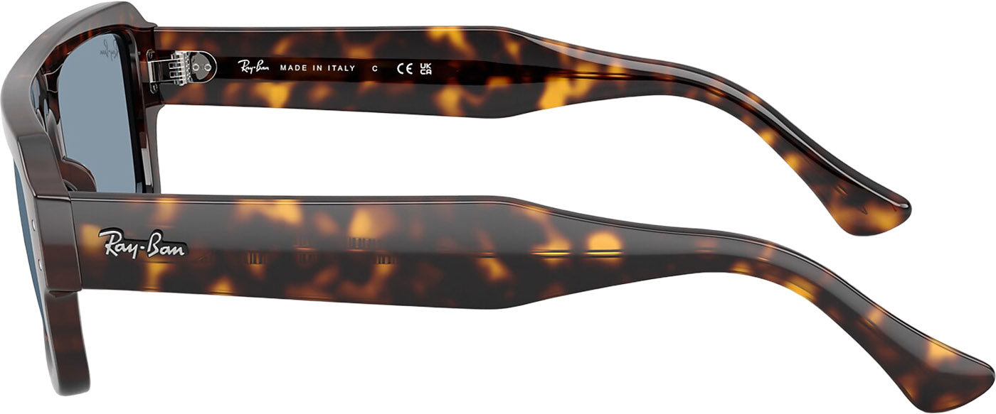Flacko Bio-Based Sunglasses - Polished Havana - Blue Lens - Unisex