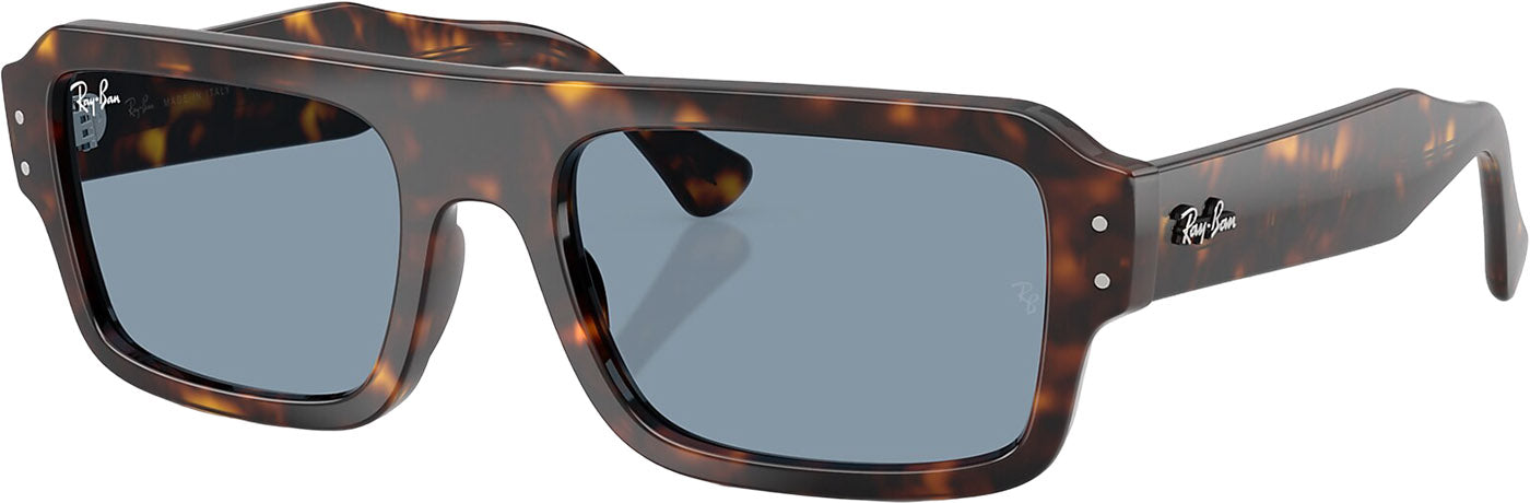 Flacko Bio-Based Sunglasses - Polished Havana - Blue Lens - Unisex