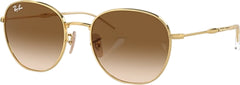 RB3809 Sunglasses - Polished Arista Gold Frame - Light Brown Lens