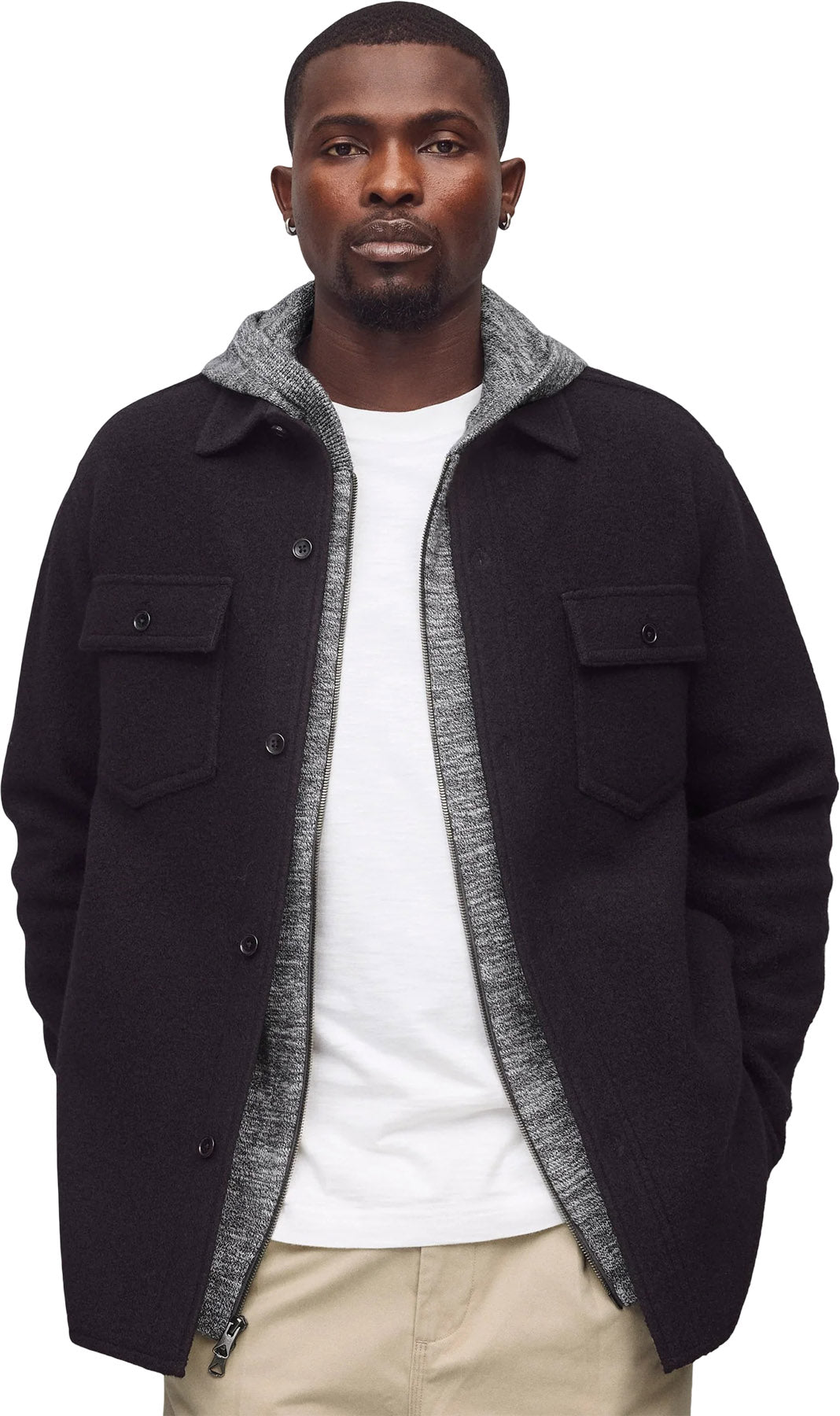 Boiled Wool Warden Overshirt - Unisex