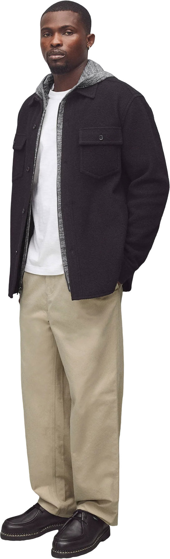 Boiled Wool Warden Overshirt - Unisex